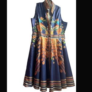CBR Women’s Blue Peacock Dress-New-Never Worn